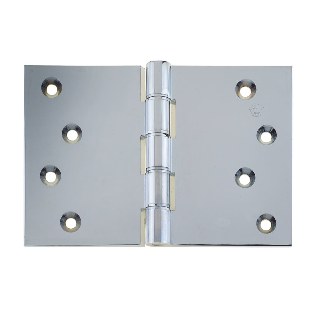 4 Inch (102x127mm) Laquered Projection Hinge - Polished Chrome (Sold in Pairs)